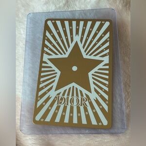 Dior one Exquisite Limited Edition Playing Card Holographic in Case